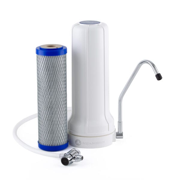 Alvito Auftischfilter Set Pure Auftischwasserfilter inkl. ABF Primus SD Filtereinsatz Frontansicht