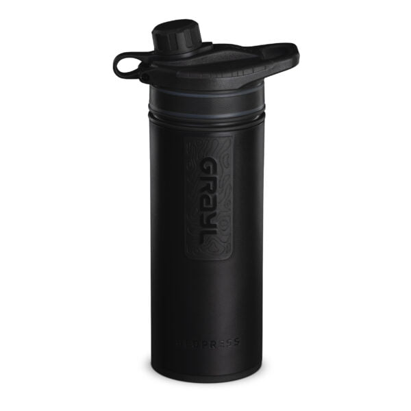 Grayl Geopress Covert Black Outdoor Wasserfilter Frontansicht