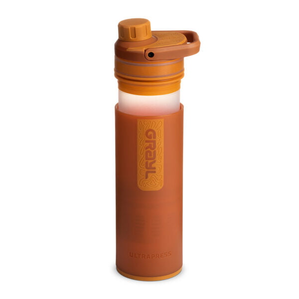 Grayl UltraPress Mojave Redrock Outdoor Wasserfilter etwas heraus gezogen