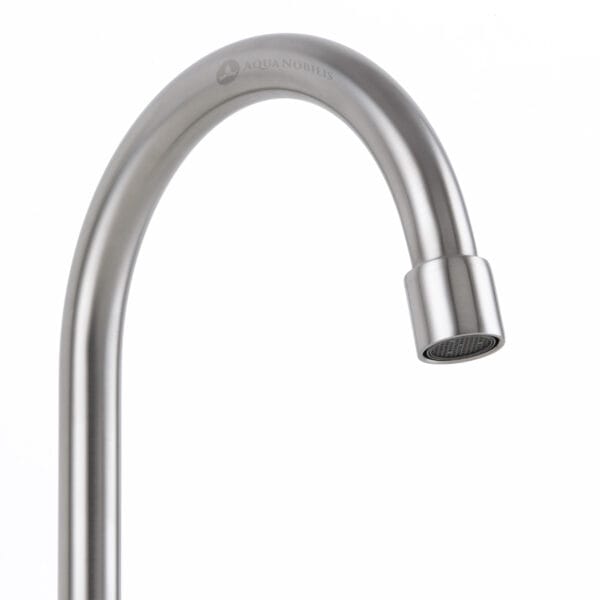 1 Wege Edelstahl Wasserhahn Prime Inventions Tina matt Detailansicht Auslauf