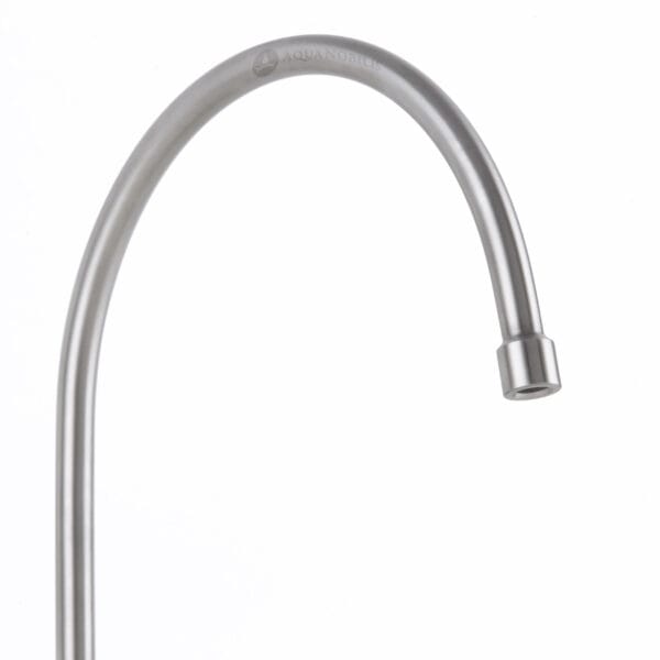 1 Wege Wasserhahn QuadroDesign Idealaqua Inox 235 AS Edelstahl matt Detailansicht Auslauf