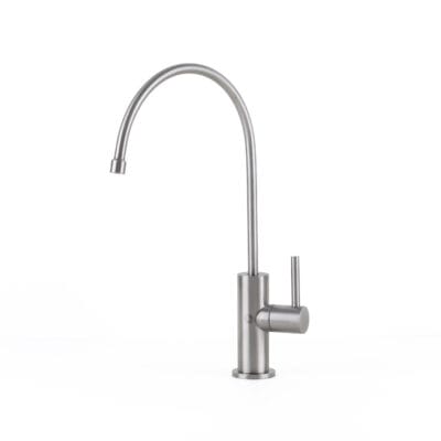 1 Wege Wasserhahn QuadroDesign Idealaqua Inox 235 AS Edelstahl matt Frontansicht