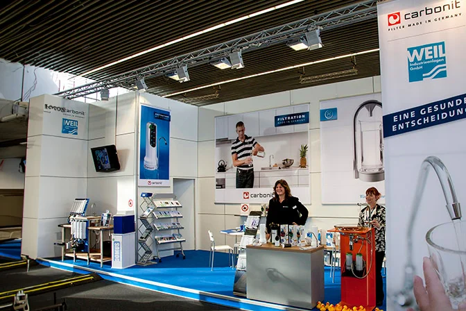 Messestand von Carbonit Filtertechnik auf der Aquatech Amsterdam 2013 Messestand von Carbonit Filtertechnik auf der Aquatech Amsterdam 2013