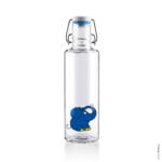 Soulbottle Der Elefant (0,6 Liter) Glasflasche mit Bügelverschluss Frontansicht