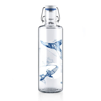 Soulbottle Souldiver (1 Liter) Glasflasche Rückansicht